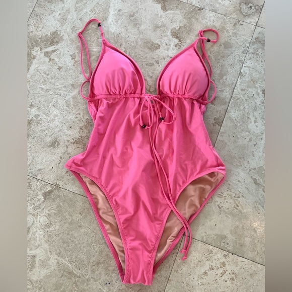 Jcrew pink one piece swimsuit size 16 - Picture 1 of 7